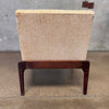 1960s Mid Century Modern Solid Walnut Chair - New Upholstery #1