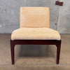 1960s Mid Century Modern Solid Walnut Chair - New Upholstery #2