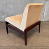 1960s Mid Century Modern Solid Walnut Chair - New Upholstery #2