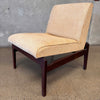 1960s Mid Century Modern Solid Walnut Chair - New Upholstery #2