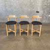 Set of Three Mid Century Counter Height Bar Stools By Gangso Mobler