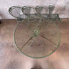 Five Piece Post Modern Metal & Mesh Patio Table & 4 Chair Set