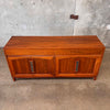 Vintage Walnut John Keal Credenza For Brown Saltman