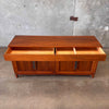 Vintage Walnut John Keal Credenza For Brown Saltman
