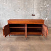 Vintage Walnut John Keal Credenza For Brown Saltman