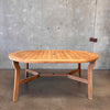 Vintage Redwood Patio Table & Chair Set