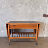 Mid Century Modern Lane Expandable Bar Cart