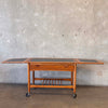 Mid Century Modern Lane Expandable Bar Cart