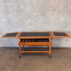Mid Century Modern Lane Expandable Bar Cart