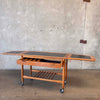 Mid Century Modern Lane Expandable Bar Cart