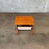 PBJ Teak Magazine Rack / Side Table - Denmark C. 1965