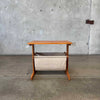 PBJ Teak Magazine Rack / Side Table - Denmark C. 1965