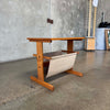 PBJ Teak Magazine Rack / Side Table - Denmark C. 1965
