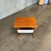 PBJ Teak Magazine Rack / Side Table - Denmark C. 1965