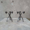 Pair of Onedia Silver Plated Candle Holders