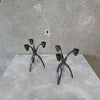 Pair of Onedia Silver Plated Candle Holders
