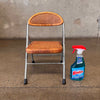 Vintage Cane & Chrome Child's Folding Chair / Plant Stand