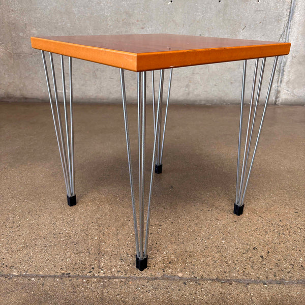 Vintage Danish Fritz Hausen "Pin Age" Square Coffee Table