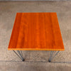 Vintage Danish Fritz Hausen "Pin Age" Square Coffee Table