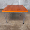 Vintage Danish Fritz Hausen "Pin Age" Small Square End Table