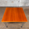 Vintage Danish Fritz Hausen "Pin Age" Small Square End Table