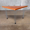 Vintage Danish Fritz Hausen "Pin Age" Small Triangle End Table