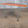 Vintage Danish Fritz Hausen "Pin Age" Small Triangle End Table