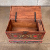Vintage Hand Painted Swedish Wooden Trunk