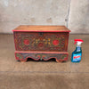 Vintage Hand Painted Swedish Wooden Trunk