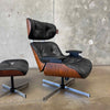 Mid Century Modern Eames Style Lounge Chair & Ottoman