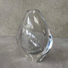 Orrefors Crystal Tear Drop Vase Etched Cat