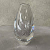 Orrefors Crystal Tear Drop Vase Etched Cat