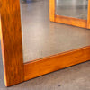 Antique Pine Triptych Standing Mirror