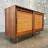 Brown Saltman Sliding Door Sideboard Designed By John Keal