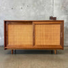 Brown Saltman Sliding Door Sideboard Designed By John Keal