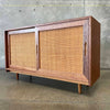 Brown Saltman Sliding Door Sideboard Designed By John Keal