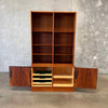 Danish Modern Rosewood Poul Hundevad Two Part Credenza With Key #1