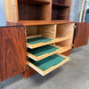 Danish Modern Rosewood Poul Hundevad Two Part Credenza With Key #1