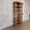 1970's All Original Rattan / Bamboo Shelving Unit