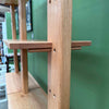 Custom Solid Oak Adjustable Shelving Unit