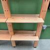 Custom Solid Oak Adjustable Shelving Unit