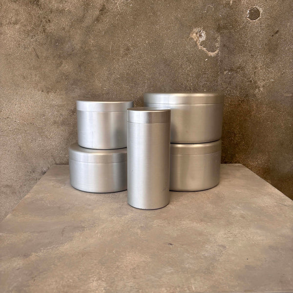 Maclineage Spun Aluminum Five Piece Canister Set