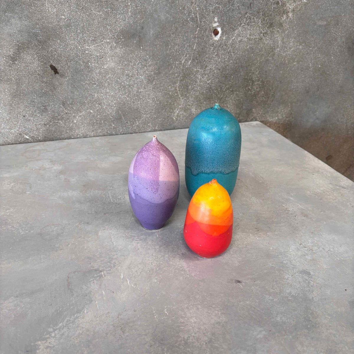 Set of Three Brenda Williams Weed Pots