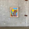 Mid Century Architectural Oil Painting Signed Selma Kramer 1967