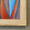 Mid Century Architectural Oil Painting Signed Selma Kramer 1967
