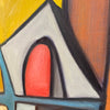 Mid Century Architectural Oil Painting Signed Selma Kramer 1967