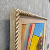 Mid Century Architectural Oil Painting Signed Selma Kramer 1967