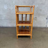 Vintage Three Tier Bamboo Shelf