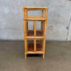 Vintage Three Tier Bamboo Shelf
