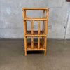 Vintage Three Tier Bamboo Shelf